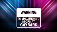 This Vehicle stops at gay bars
