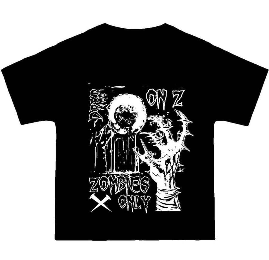 Image of ON Z YDTHEILLEST SHIRT BLACK AND WHITE