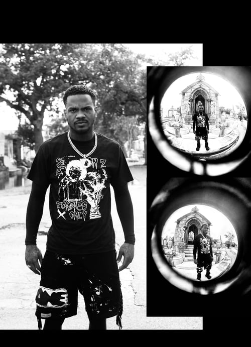 Image of ON Z YDTHEILLEST SHIRT BLACK AND WHITE