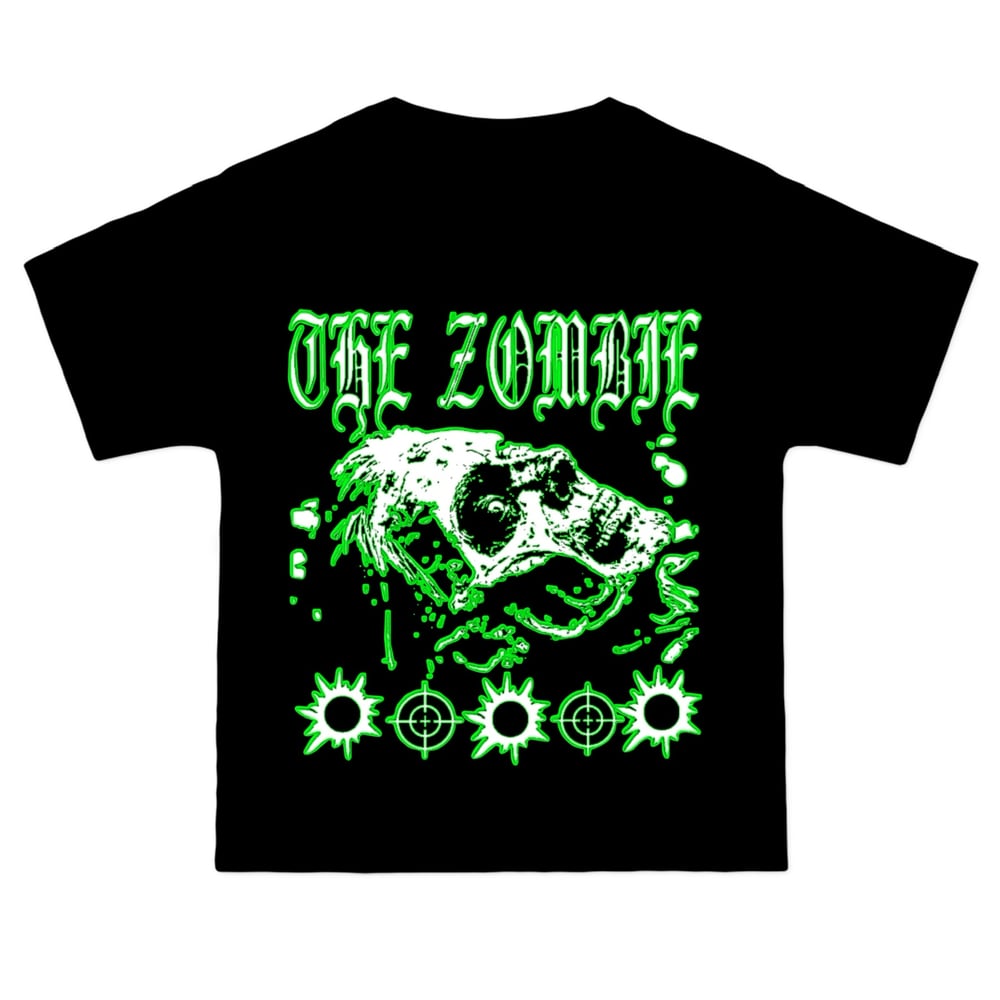 Image of THE ZOMBIE YDTHEILLEST BLACK AND GREEN SHIRT