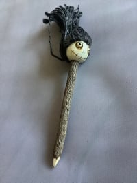 Image 2 of Head of my Enemy Horror Head Wooden Handcrafted Pencil Spooky Halloween Stationery 