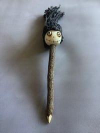 Image 3 of Head of my Enemy Horror Head Wooden Handcrafted Pencil Spooky Halloween Stationery 