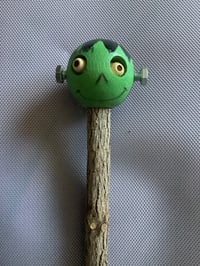 Image 1 of Frank N’ Stein Dude Horror Handcrafted Wooden Pencil Spooky Halloween Horror Stationery 