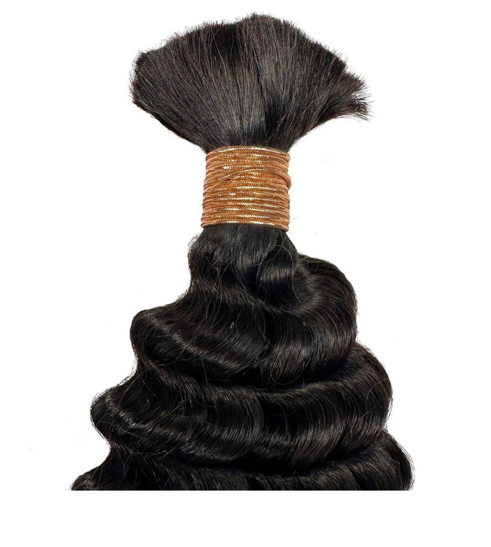 Image of Deep Wave Bulk Human Braiding Hair