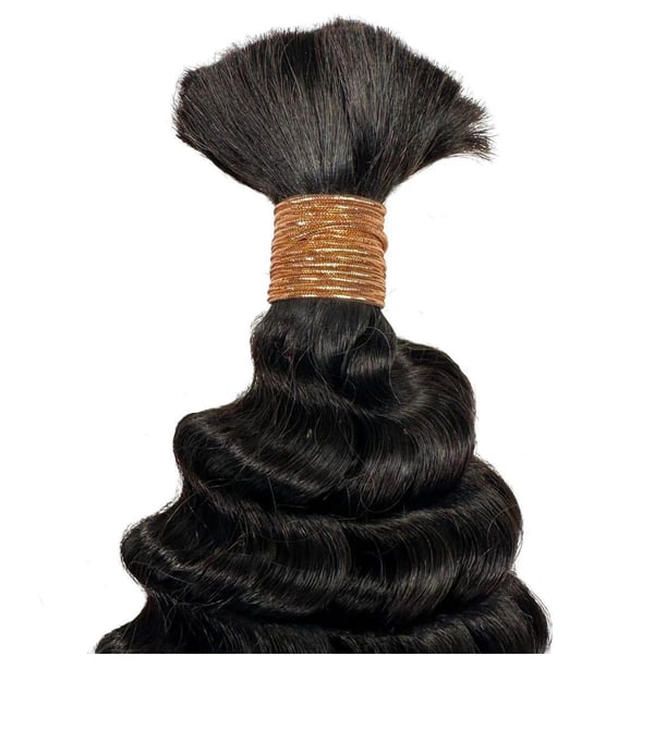 Image of Deep Wave Bulk Human Braiding Hair