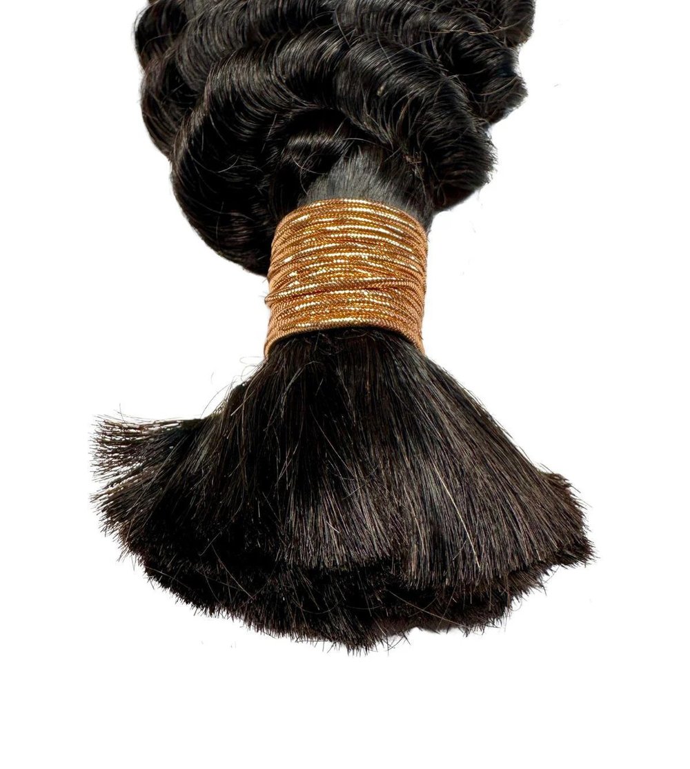 Image of Deep Wave Bulk Human Braiding Hair