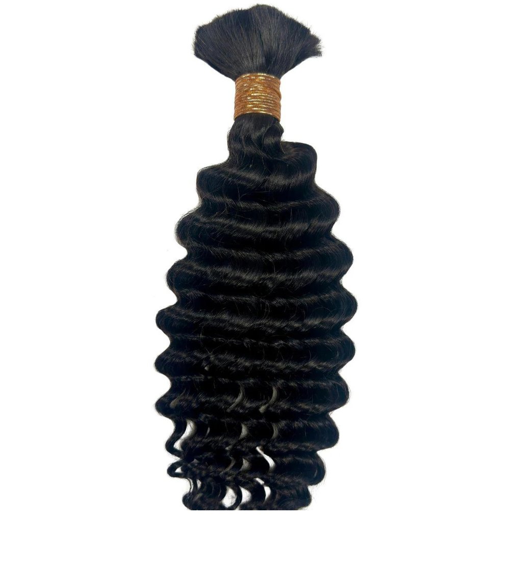 Image of Deep Wave Bulk Human Braiding Hair
