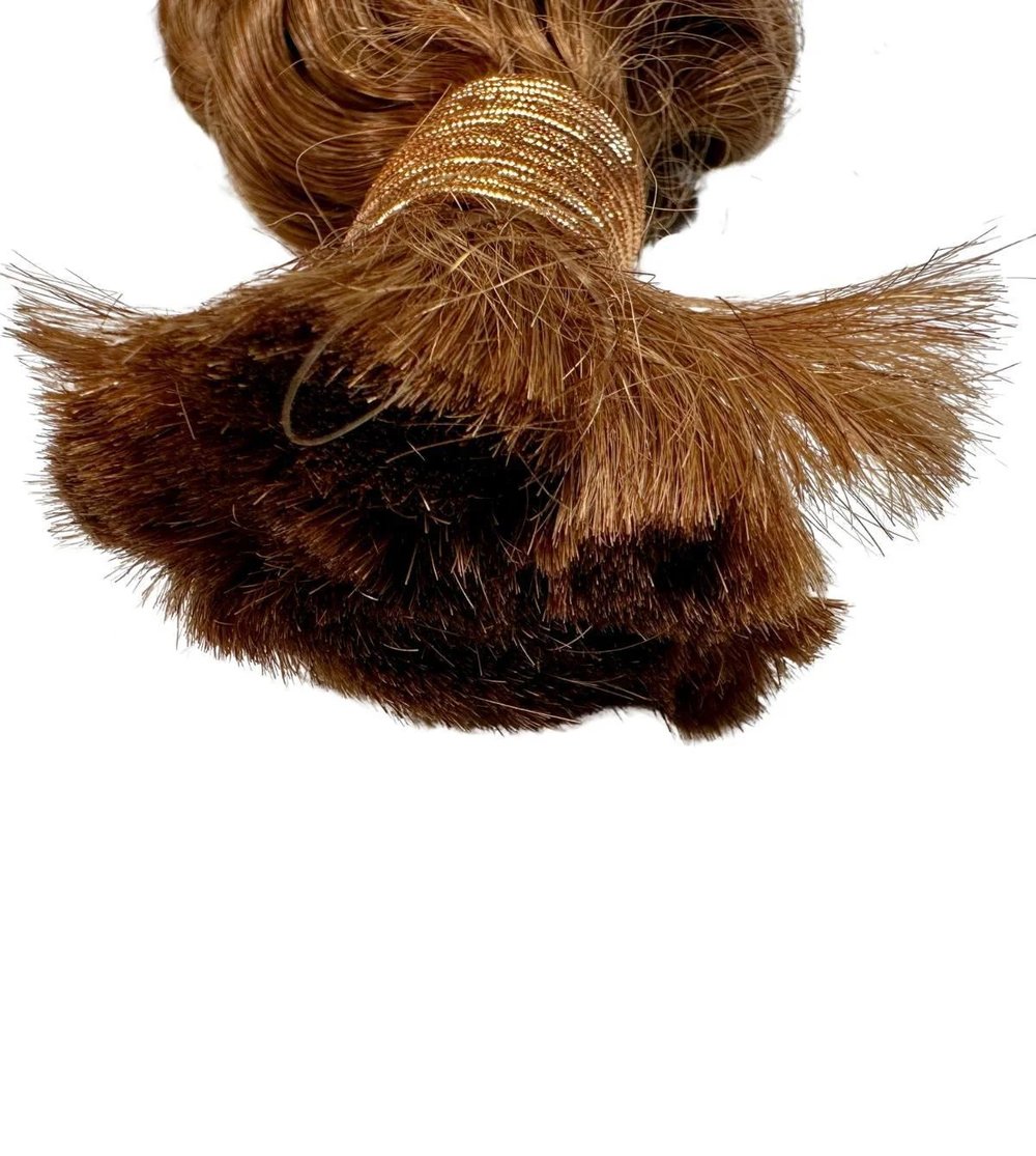 Image of Deep Wave Bulk Human Braiding Hair (Auburn)