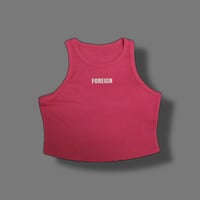 pink foreign tank top