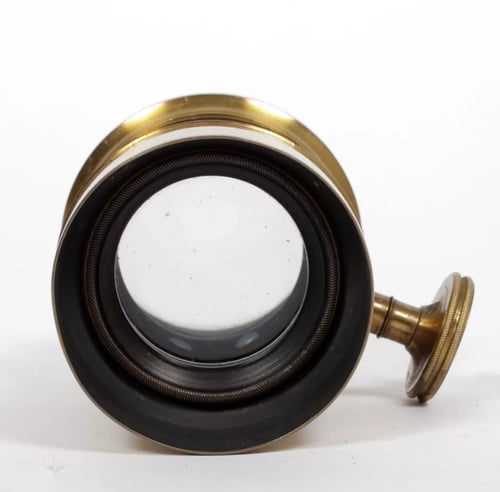 Image of Holmes Booth & Haydens brass Petzval lens No. 577 #4044