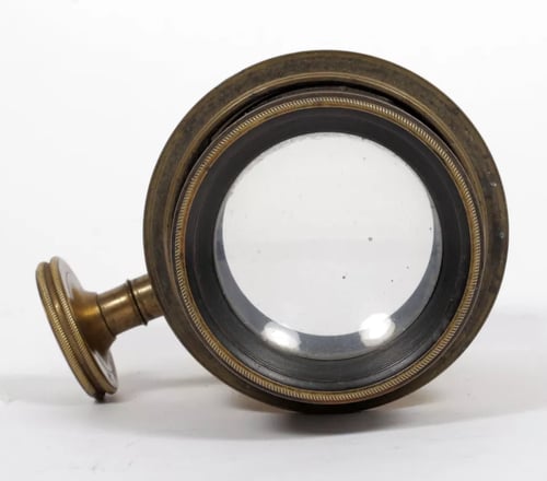 Image of Holmes Booth & Haydens brass Petzval lens No. 577 #4044