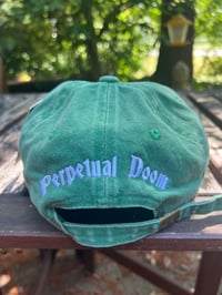 Image 3 of Pigment Dye Doomer Cap w/ Adjustable Buckle Closure (Kelly Green)