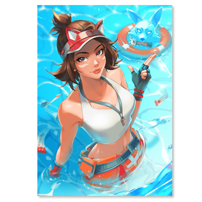 Lifeguard Kiriko Art Print 