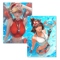 Image 2 of Lifeguard Kiriko Art Print 