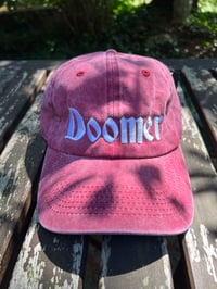 Pigment Dye Doomer Cap w/ Adjustable Buckle Closure (Wine)