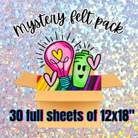 Mystery Felt Pack of 30 Sheets 