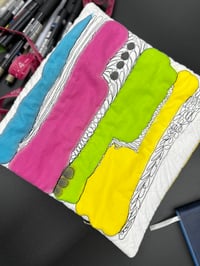 Image 3 of Yellow Hand Painted Pouch
