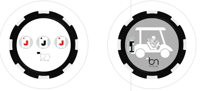 Image 2 of BNG Poker Chip Ball Markers - Three Jack 