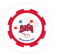 Image 1 of BNG Poker Chip Ball Markers - Boomtown USA 