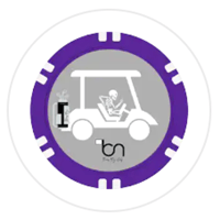 Image 1 of BNG Poker Chip Ball Markers - Purple