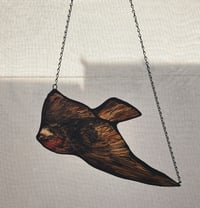 Image 1 of Swallow stained glass hanger