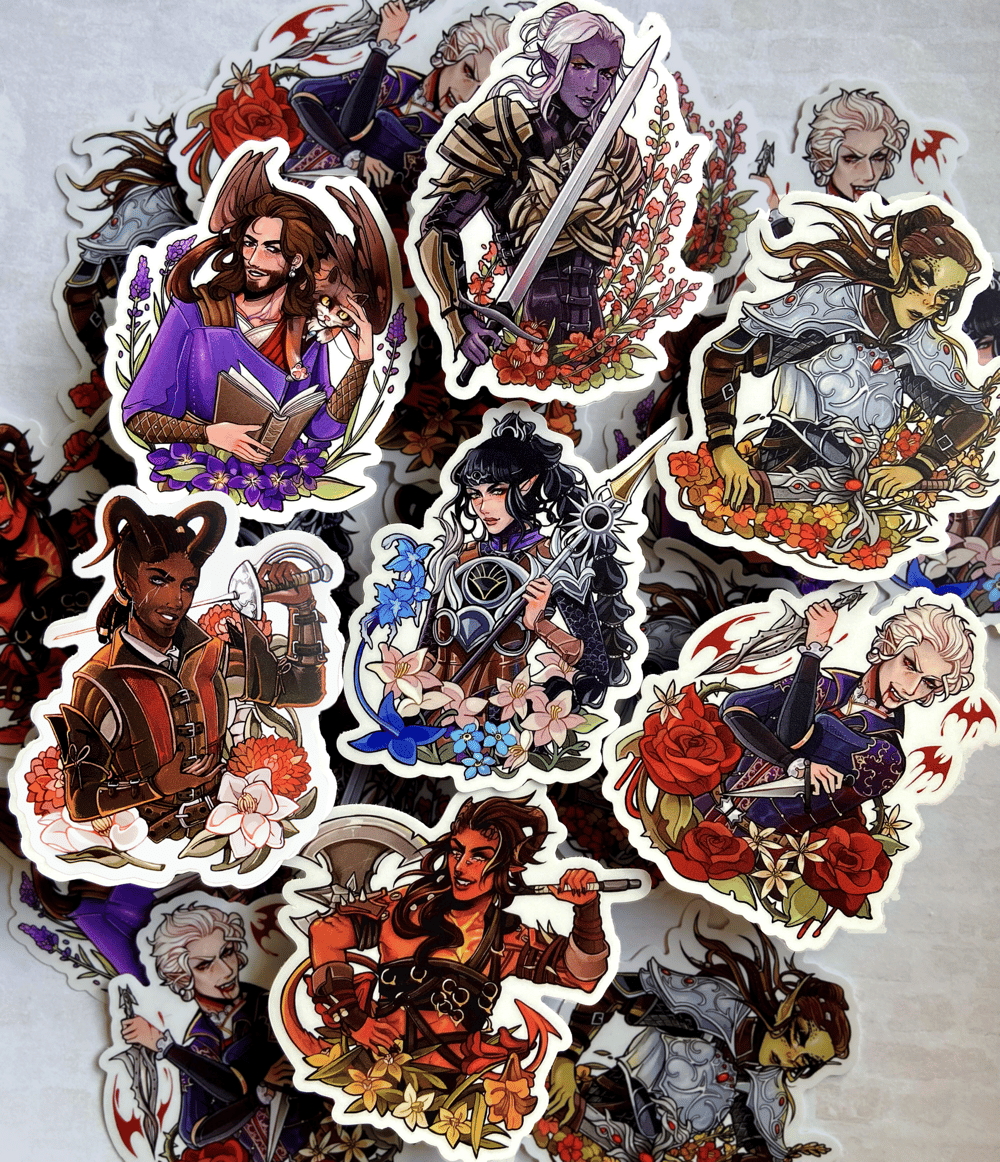 BG3 Sticker Set | Vinyl Stickers