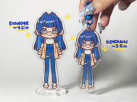 Ouro "90% Leg" Kronii Standee and Keychain