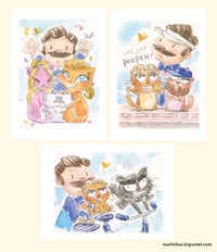 Ted Lasso and Cats Limited 5 x 7" Prints | SDCC 2024