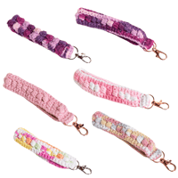 Image 2 of Crocheted Wristlet Keychain