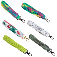 Image 3 of Crocheted Wristlet Keychain