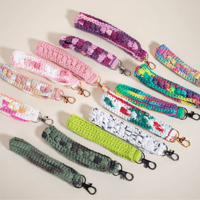 Image 1 of Crocheted Wristlet Keychain