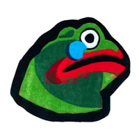 Image 1 of Frog Head (wall hanging rug)