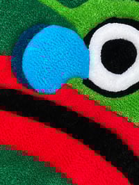Image 2 of Frog Head (wall hanging rug)