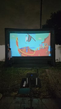 Image 2 of Giant 21ft Inflatable TV with Projector Rental