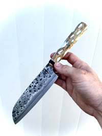 Image 1 of Moon Series 6” Santoku (made to order)