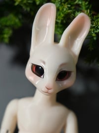 Image 1 of Miniature Shapeshifter "Bunny" Ball Jointed Doll Blank Base (Light Cream, Slim Body)