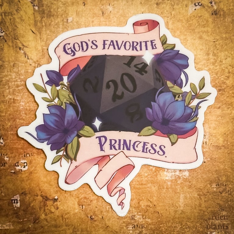 God's Favorite Princess Sticker