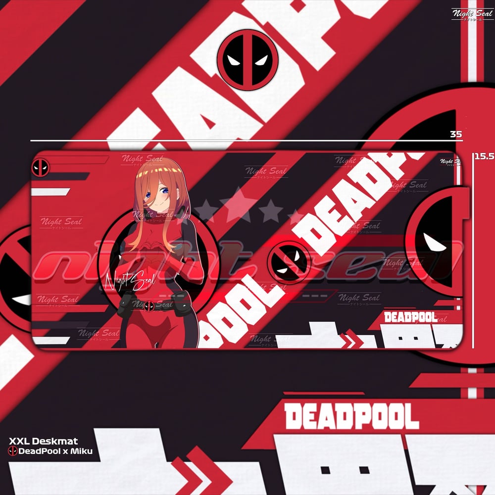 Image of DEAD POOL x WAIFUS V.1 / XXL Desk mats