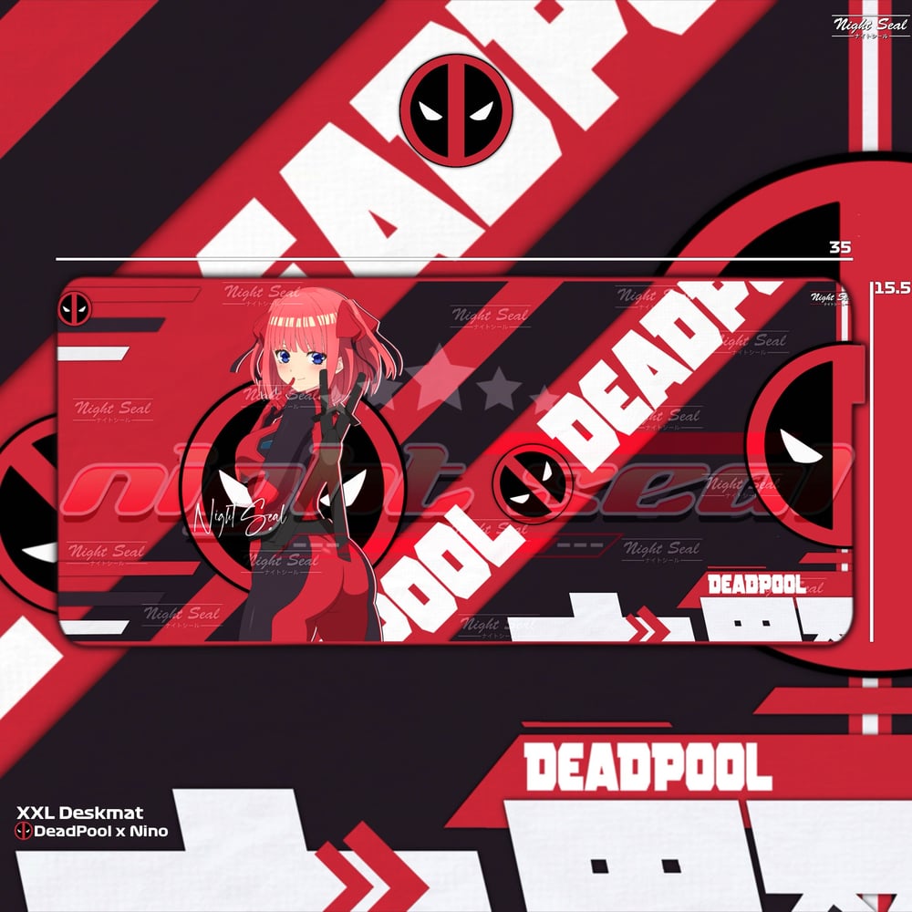 Image of DEAD POOL x WAIFUS V.1 / XXL Desk mats
