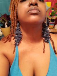 Image 2 of Denim Earrings