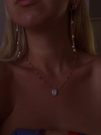 Image 3 of Crystal Pearl Necklace