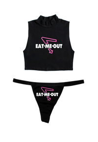 EAT ME OUT CROPPED TURTLE-NECK SET