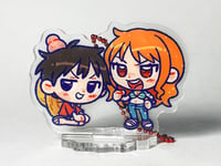 Image 1 of Luffy & Friends - Luffy and Nami Acrylic Standee Keychain