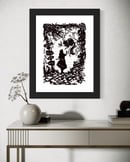 Image 1 of Alice & The Cheshire Cat A5 Luxury Print