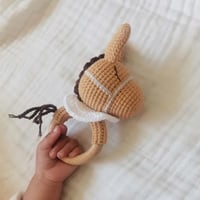 Image 3 of Handcrafted Crochet Horse Rattle