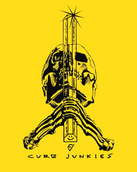 Image 3 of  CJ CURB & SKULL T-SHIRT yellow 