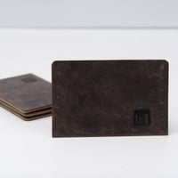 Image 1 of Minimalist Card Case dark brown