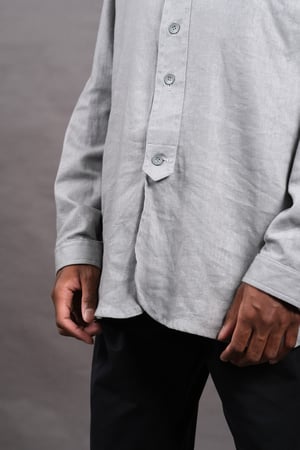 Image of BED SHIRT - Grey Linen £195.00