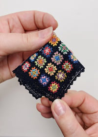 Image 1 of Roseanne Classic Granny Square Blanket in 1:12 scale