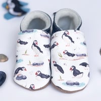 Image 3 of Puffin -  Inch Blue Soft Sole Shoes 